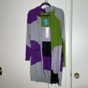 Zaket & Plover multicolored cardigan.  Size xl.